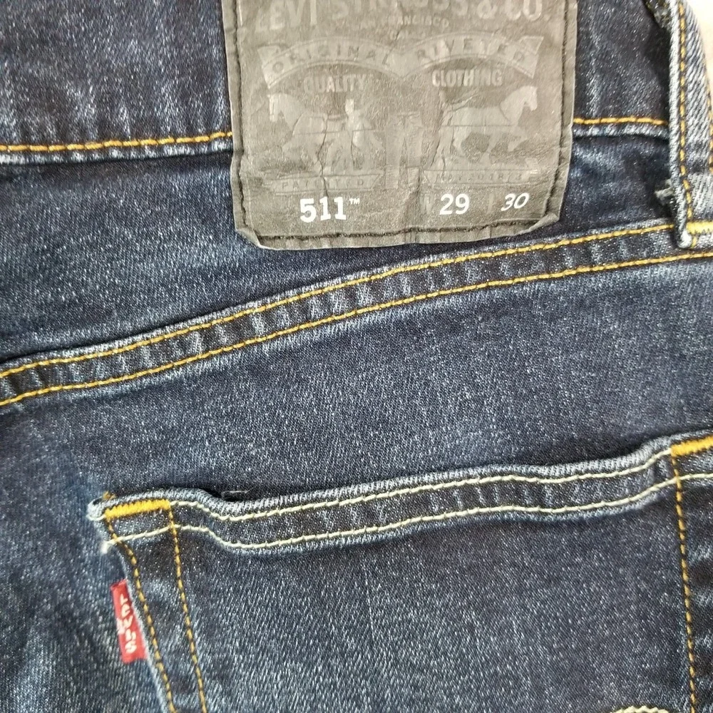 Levi's 511 jeans men's 29 x 30 skinny straight blue Flex stretch denim pants